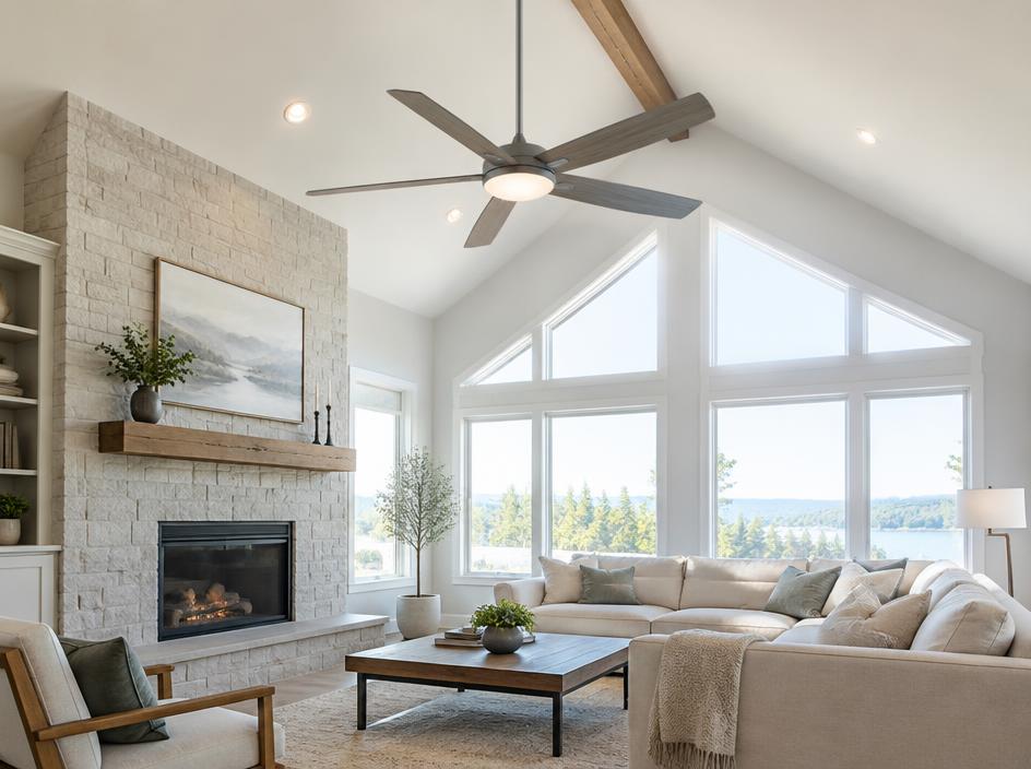 Representative ceiling fan installation
